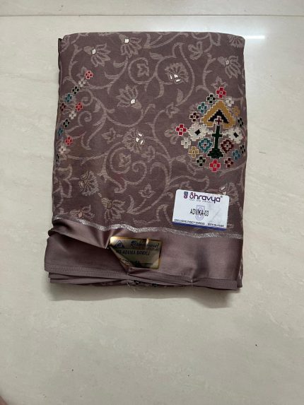 printed bandej georgette saree